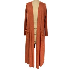 Lularoe Sarah Duster Sweater Burnt Orange Size Medium